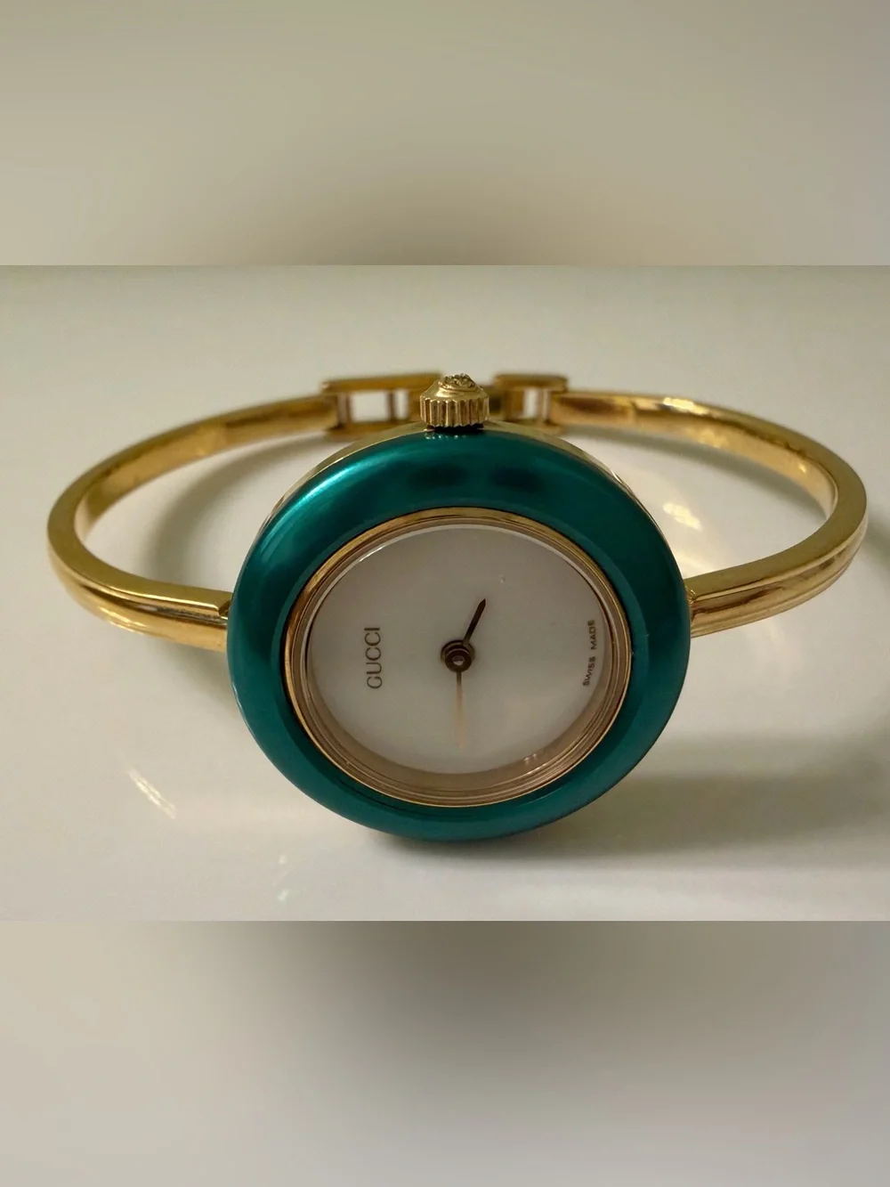 Gucci Green Metal Bezel “Only